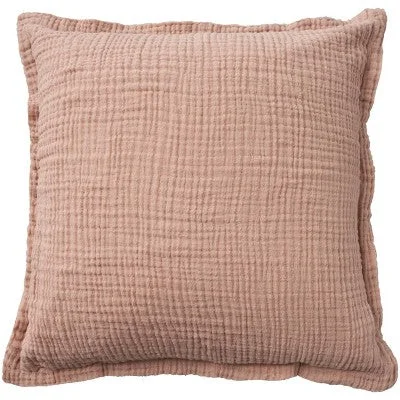 Pregnancy Pillows for Expectant MothersNew - 20"x20" Oversize Sofia Four Layer Muslin Square Throw Pillow Cover Blush - Mina Victory Pregnancy Pillows for Expectant MothersNew - 20"x20" Oversize Sofia Four Layer Muslin Square Throw Pillow Cover Blush - Mina Victory