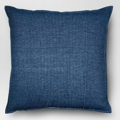 Velvet Pillows for a Touch of EleganceOpen Box - Oversized Quilted Solid Square Pillow Chambray - Threshold Velvet Pillows for a Touch of EleganceOpen Box - Oversized Quilted Solid Square Pillow Chambray - Threshold