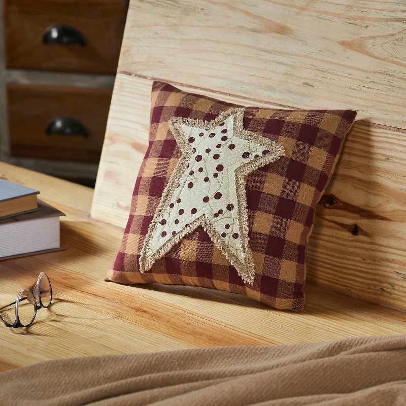Soft and Fluffy Pillows for Bedroom ComfortPip Vinestar Applique Star Pillow