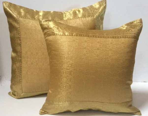 Cooling Pillows for Hot SleepersIndian sari pillows Cover Champagne Raj