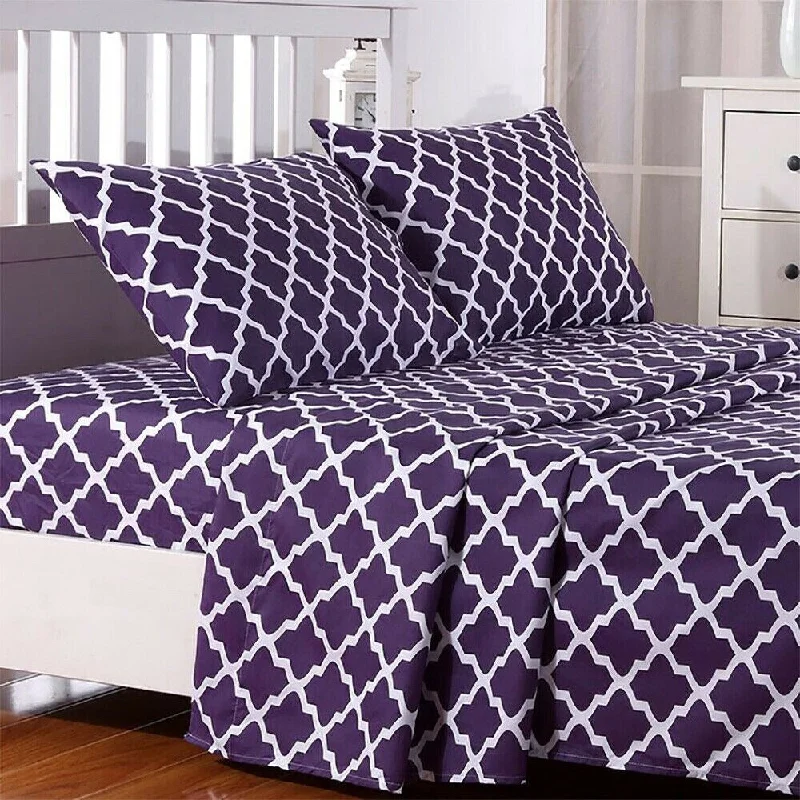 Organic Flannel Sheets for a Natural and Warm SleepEgyptian Comfort Bed Sheet Set 1800 Count 4 Piece CalKing Purple White Organic Flannel Sheets for a Natural and Warm SleepEgyptian Comfort Bed Sheet Set 1800 Count 4 Piece CalKing Purple White