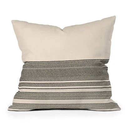 Silk Pillows for Smooth Skin and Hair16"x16" Deny Designs Kierkegaard Design Studio Organic Stripe Square Outdoor Throw Pillow Black/Cream Silk Pillows for Smooth Skin and Hair16"x16" Deny Designs Kierkegaard Design Studio Organic Stripe Square Outdoor Throw Pillow Black/Cream