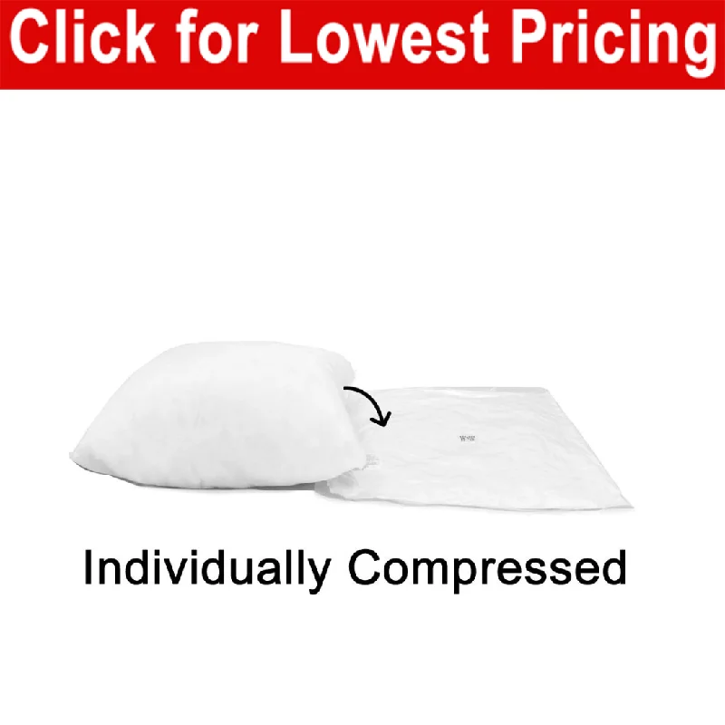 Bolster Pillows for Sofa DecorationPillow Form 12" x 20" (Polyester Fill) (Individually Bagged & Compressed) Bolster Pillows for Sofa DecorationPillow Form 12" x 20" (Polyester Fill) (Individually Bagged & Compressed)