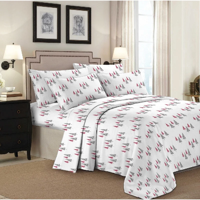 Queen - Size Sheet Sets with a European Pillowcase SetUltra Plush 160 GSM Deep Pocket Cotton Flannel Bed Sheet Set Queen - Size Sheet Sets with a European Pillowcase SetUltra Plush 160 GSM Deep Pocket Cotton Flannel Bed Sheet Set