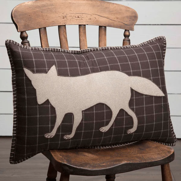Plush Pillows for a Cozy BedWyatt Fox Applique Pillow