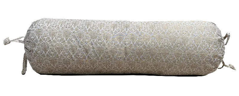 Travel Pillows for Long JourneysCream Brocade Bolster