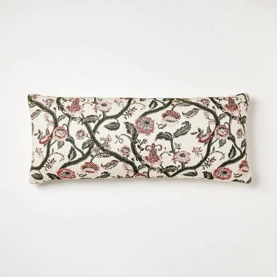 Square Pillows for Modern Home DecorNew - Oversized Woven Floral Lumbar Throw Pillow - Threshold designed with Studio McGee Square Pillows for Modern Home DecorNew - Oversized Woven Floral Lumbar Throw Pillow - Threshold designed with Studio McGee