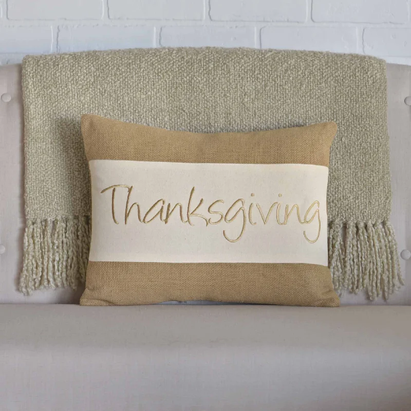 Cooling Pillows for Hot SleepersThanksgiving Embroidered Pillow