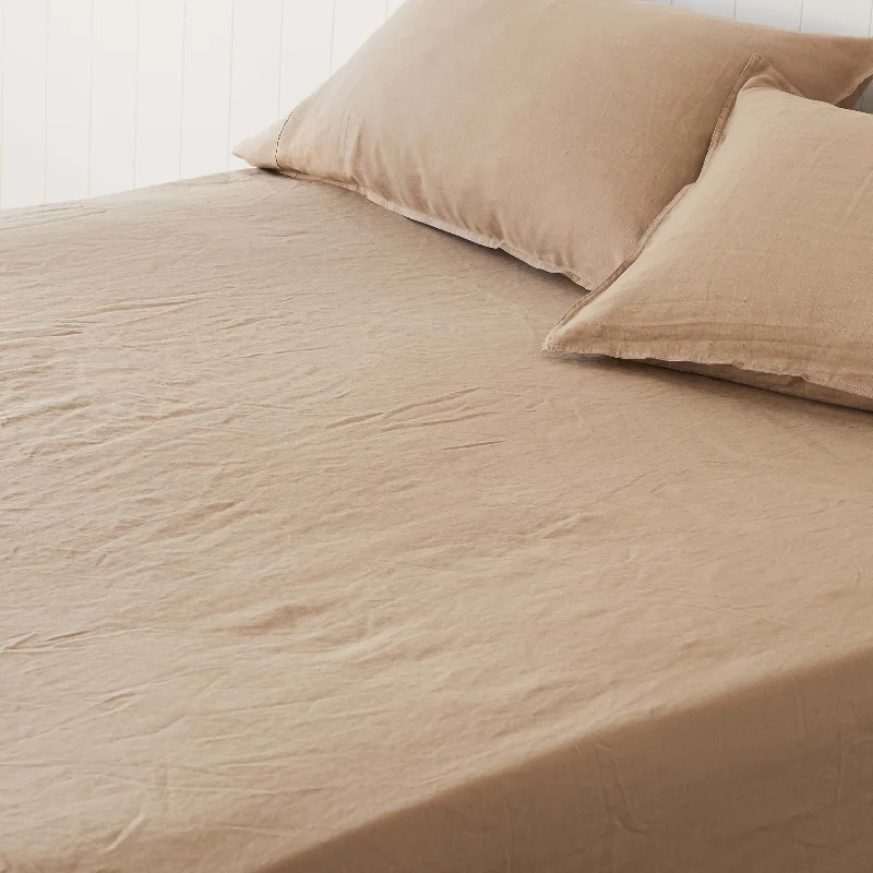 Moisture - Wicking Cotton Sheets for a Dry and Comfortable SleepAlmond Fitted Sheet Moisture - Wicking Cotton Sheets for a Dry and Comfortable SleepAlmond Fitted Sheet