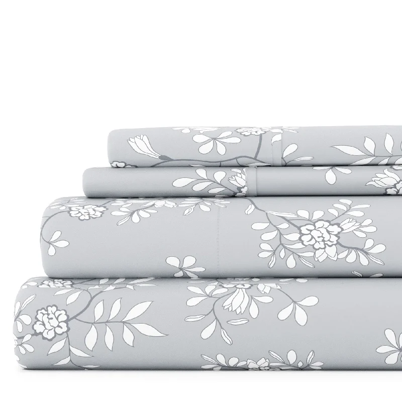 Organic Flannel Sheets for a Natural and Warm SleepTrellis Vine Light Gray Pattern Sheet Set Ultra Soft Microfiber Bedding Organic Flannel Sheets for a Natural and Warm SleepTrellis Vine Light Gray Pattern Sheet Set Ultra Soft Microfiber Bedding
