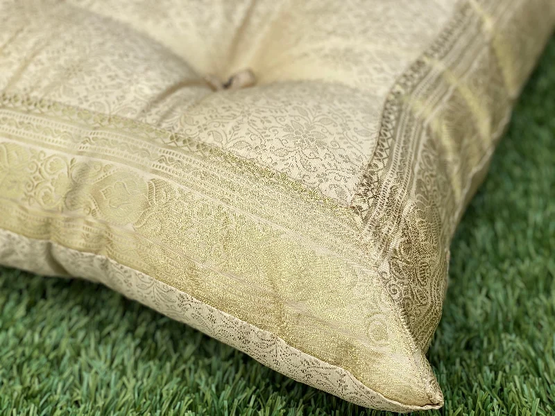 Decorative Pillows for Living Room MakeoverCream raj Meditation Tufted Cushion