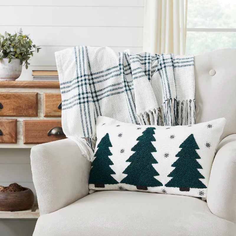 Travel Pillows for Long JourneysPine Grove Embroidered Trees Pillow
