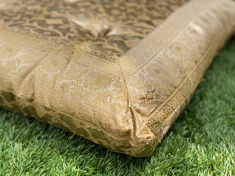 Orthopedic Pillows for Back Pain ReliefChampagne  Meditation Tufted Cushion