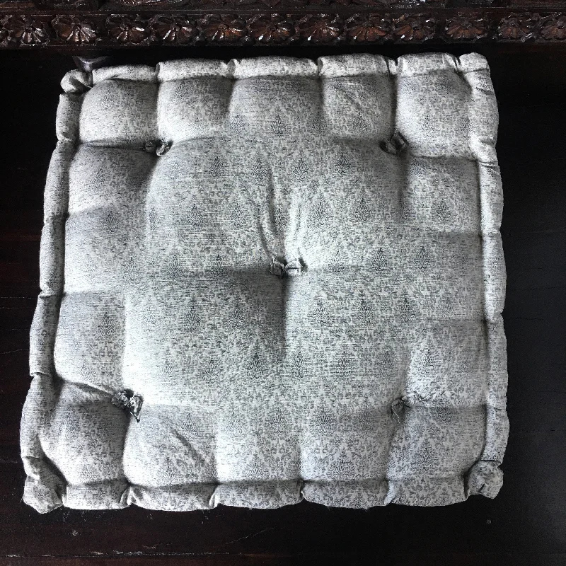 Orthopedic Pillows for Back Pain ReliefGray Brocade floor sitting Cushion