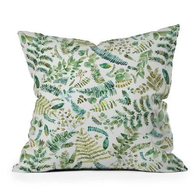 Cooling Pillows for Hot SleepersNew - 20"x20" Oversize Ninola Design Botanical Collection Square Throw Pillow Green - Deny Designs: Indoor Polyester Fill, Zipper Closure Cooling Pillows for Hot SleepersNew - 20"x20" Oversize Ninola Design Botanical Collection Square Throw Pillow Green - Deny Designs: Indoor Polyester Fill, Zipper Closure