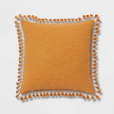 Hypoallergenic Pillows for Allergy SufferersNew - Threshold Euro Textured Slub Tassel Pillow 24x24 Tassels OEKO-TEX Certified Hypoallergenic Pillows for Allergy SufferersNew - Threshold Euro Textured Slub Tassel Pillow 24x24 Tassels OEKO-TEX Certified