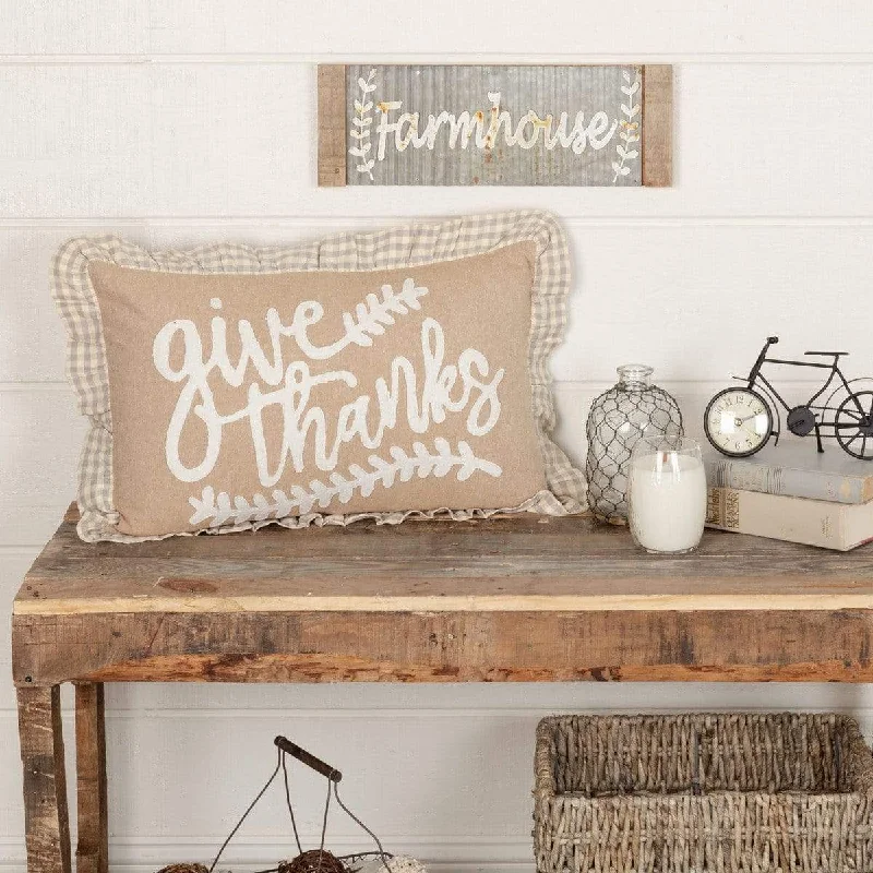 Bolster Pillows for Sofa DecorationGrace Give Thanks Pillow