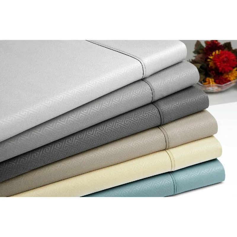Jersey - Knit Sheets for a Comfortable and Casual BedUS Army 6 Piece Embossed Greek Key Sheet Set Jersey - Knit Sheets for a Comfortable and Casual BedUS Army 6 Piece Embossed Greek Key Sheet Set