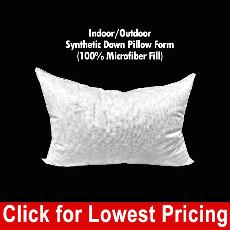 Decorative Pillows for Living Room MakeoverIndoor/Outdoor Synthetic Down Pillow Form 12"x18" (100% Microfiber Fill) Decorative Pillows for Living Room MakeoverIndoor/Outdoor Synthetic Down Pillow Form 12"x18" (100% Microfiber Fill)