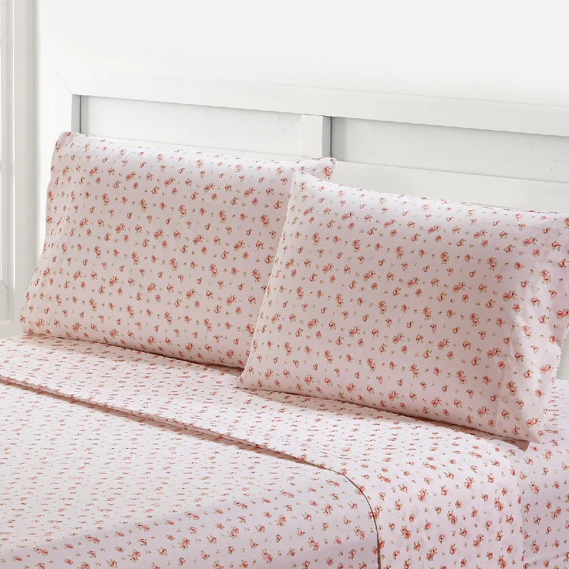 Hypoallergenic Silk Sheets for Sensitive SleepersModern Threads 4-Piece Printed Sweet Rose Sheet Set Hypoallergenic Silk Sheets for Sensitive SleepersModern Threads 4-Piece Printed Sweet Rose Sheet Set