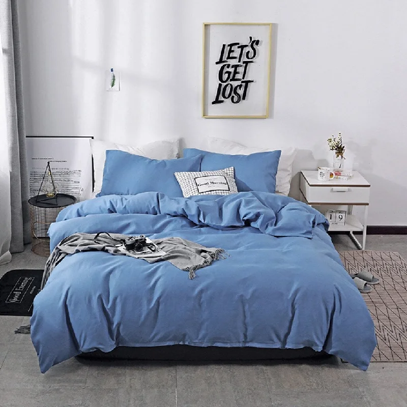 King - Size Sheet Sets with a Decorative Pillow SetBedding 3 Piece Bed Sheet Set Solid Color Comforter Set Made Of Polyester King - Size Sheet Sets with a Decorative Pillow SetBedding 3 Piece Bed Sheet Set Solid Color Comforter Set Made Of Polyester
