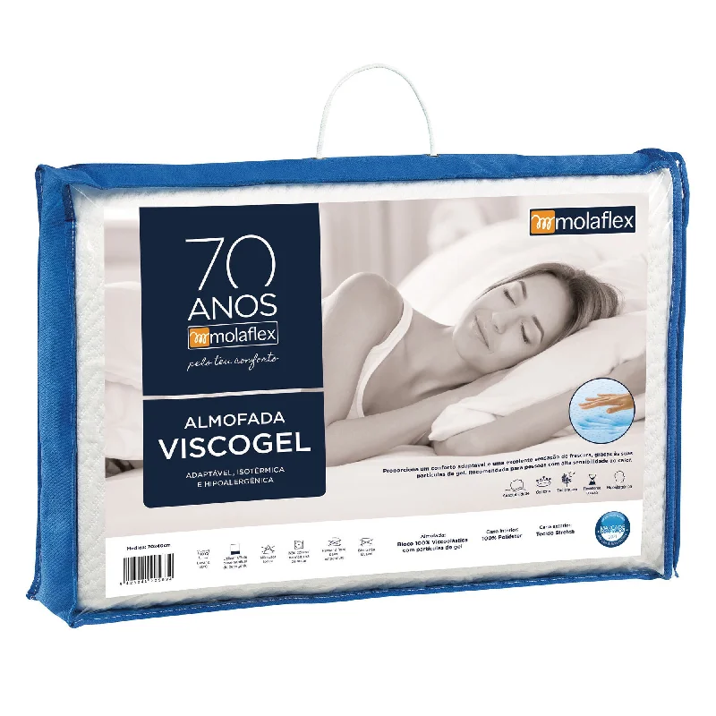 Cotton Pillows for Natural ComfortViscoGel Memory Pillow Pack 2