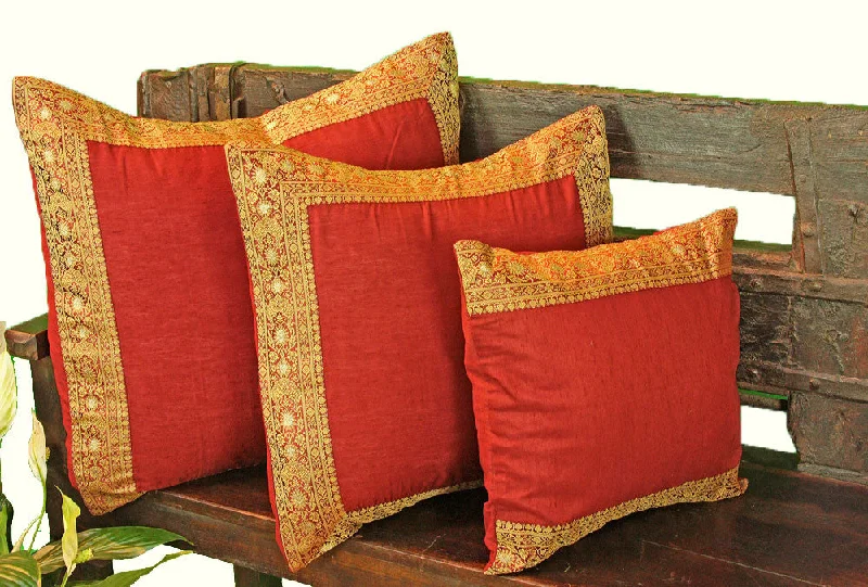Feather Pillows for a Luxurious SleepRed Art Silk Pillow Cover