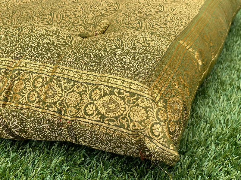 Hypoallergenic Pillows for Allergy SufferersGreen Paisley Meditation Tufted Cushion