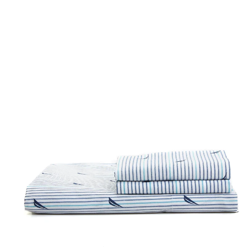 Jersey - Knit Sheets for a Comfortable and Casual BedNautica Audley Navy Twin Sheet Set Jersey - Knit Sheets for a Comfortable and Casual BedNautica Audley Navy Twin Sheet Set