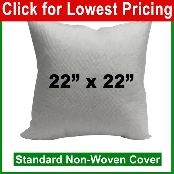 Back Support Pillows for Office ChairsPillow Form 22" x 22" (Polyester Fill) + Canvas Cover Bundle Back Support Pillows for Office ChairsPillow Form 22" x 22" (Polyester Fill) + Canvas Cover Bundle