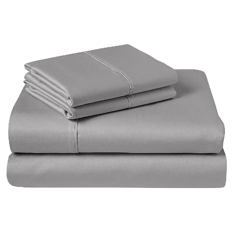 Polyester - Cotton Blend Sheets for Durability and ComfortPortland Place 300 TC Combed Cotton Sateen Easy Fit Sheet Set