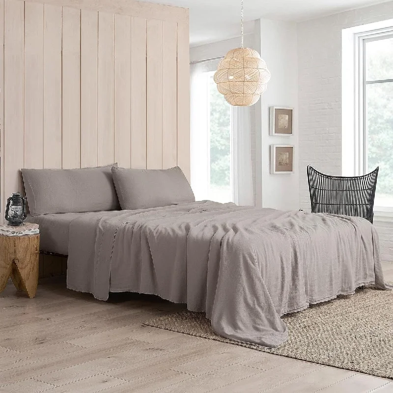 Rayon - Cotton Sheets for a Breathable and Soft BlendDark Sky Reserve® - Bamboo Linen Sheet Set - Portugal Made - Driftwood Taupe Rayon - Cotton Sheets for a Breathable and Soft BlendDark Sky Reserve® - Bamboo Linen Sheet Set - Portugal Made - Driftwood Taupe
