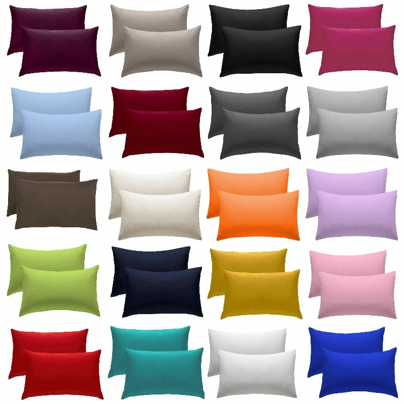 Feather Pillows for a Luxurious SleepFine Polycotton Pair Pillows Cases