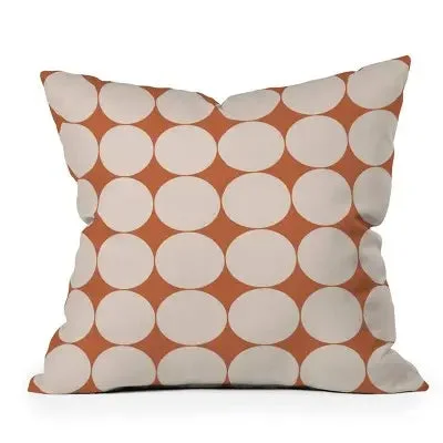 Soft and Fluffy Pillows for Bedroom Comfort20" x 20" Color Poems Circular Minimalism Outdoor Throw Pillow Orange - Deny Designs Soft and Fluffy Pillows for Bedroom Comfort20" x 20" Color Poems Circular Minimalism Outdoor Throw Pillow Orange - Deny Designs