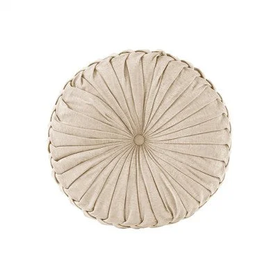 Lumbar Support Pillows for Car SeatsNew - 22" Oversize Lorissa Poly Chenille Round Floor Pillow Ivory - Intelligent Design Lumbar Support Pillows for Car SeatsNew - 22" Oversize Lorissa Poly Chenille Round Floor Pillow Ivory - Intelligent Design