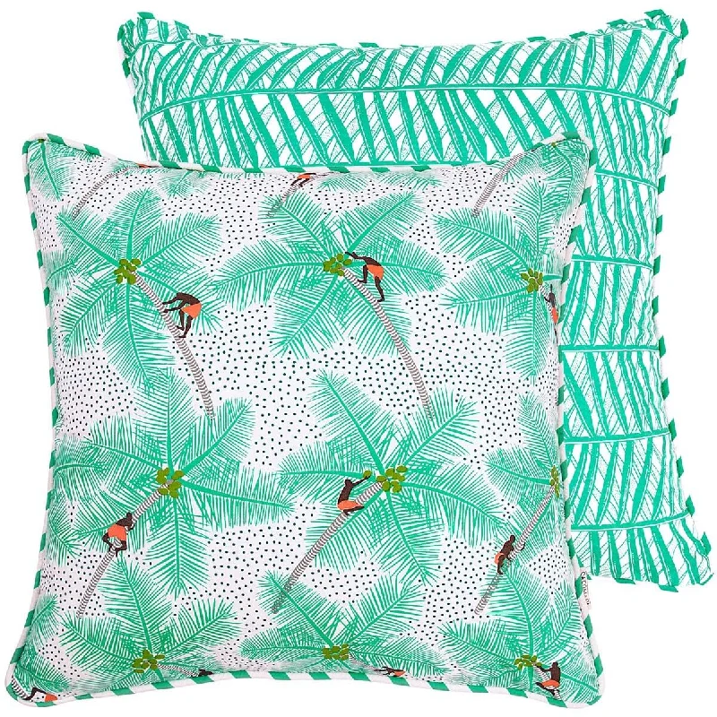 Firm Pillows for Side SleepersCoconut Palm Pickers Cushion Cover