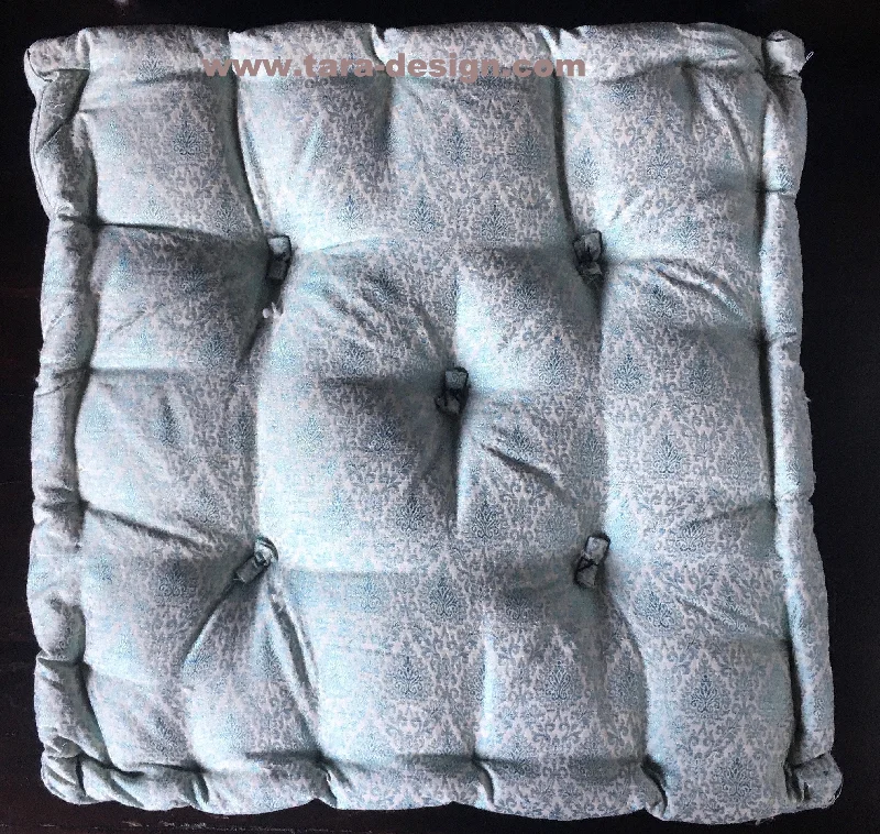 Hypoallergenic Pillows for Allergy SufferersLight Blue Brocade floor sitting Cushion