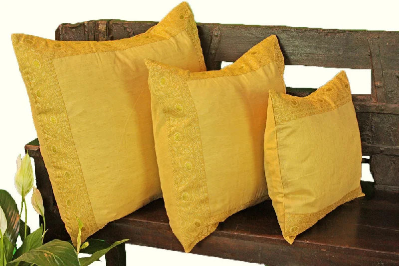 Firm Pillows for Side SleepersTaupe Art Silk Pillow Cover