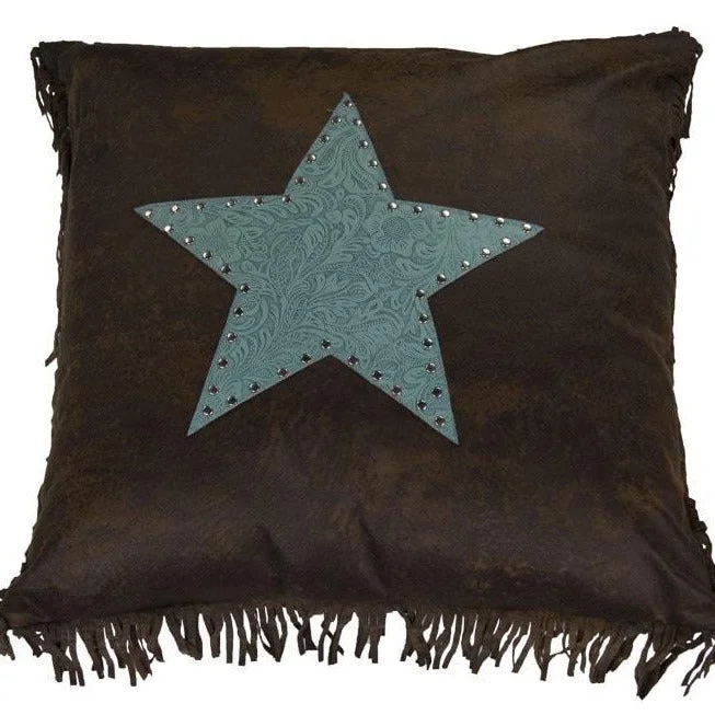 Back Support Pillows for Office ChairsCheyenne Turquoise Star Pillow