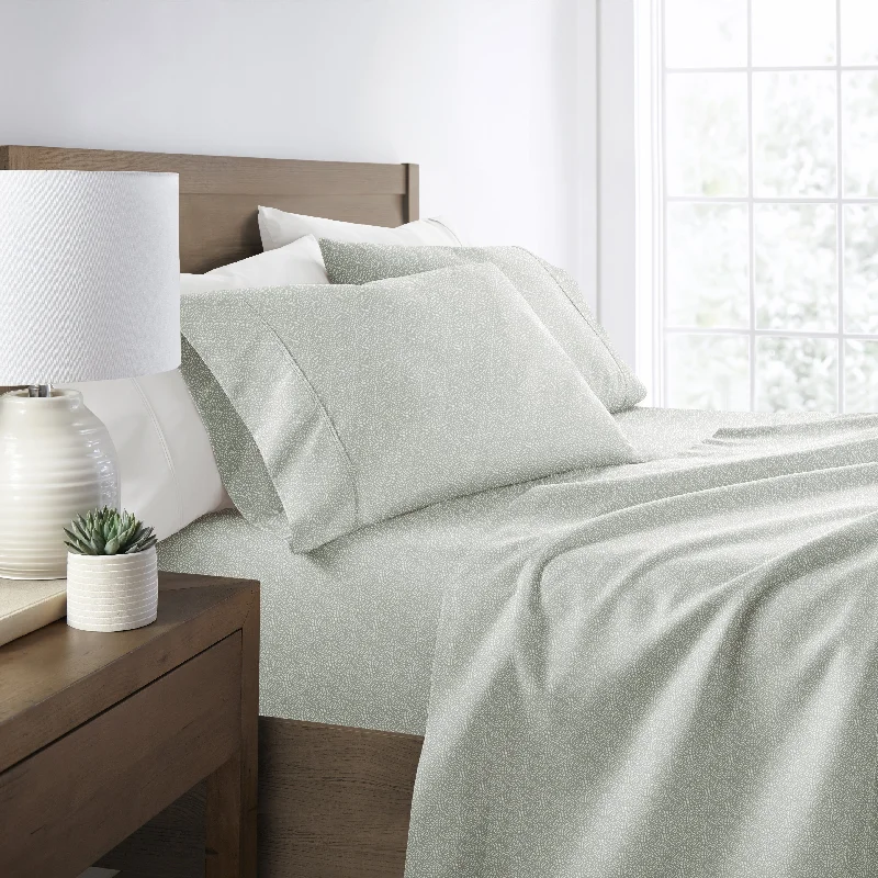 Quilted Cotton Sheets for a Warm and Inviting BedDelicate Details 4-Piece Sheet Set