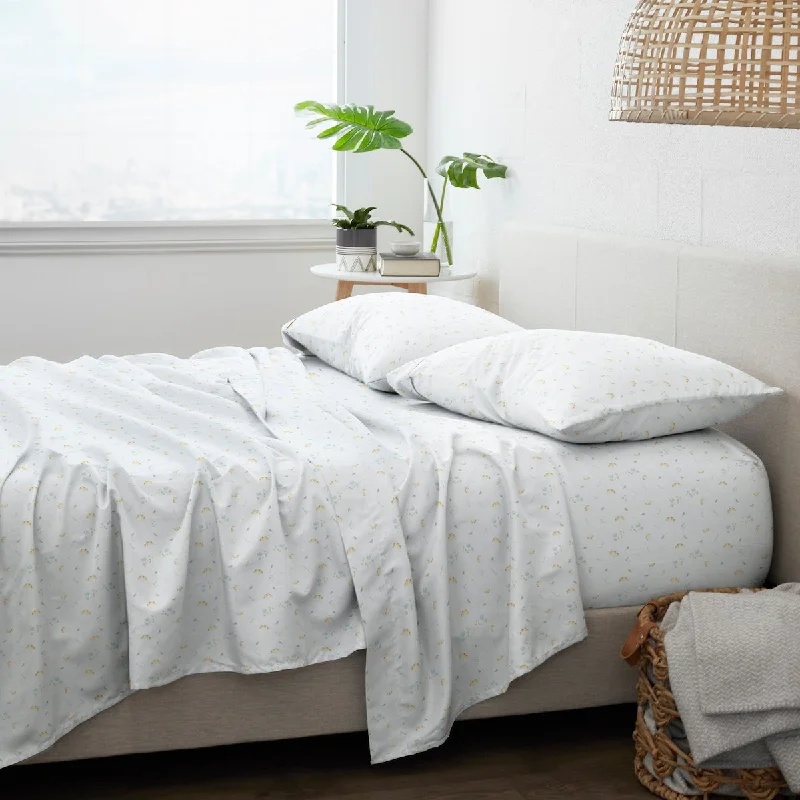 Wrinkle - Free Polyester Sheets for a Low - Maintenance BedBecky Cameron Bluebirds Pattern 4 Piece Bed Sheets Set Wrinkle - Free Polyester Sheets for a Low - Maintenance BedBecky Cameron Bluebirds Pattern 4 Piece Bed Sheets Set