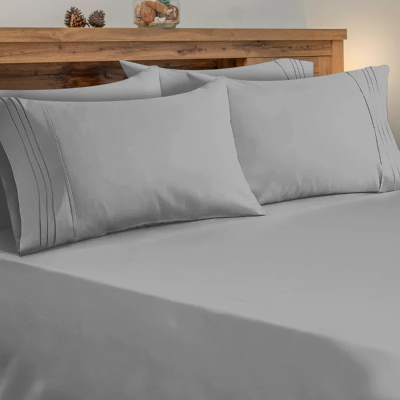 Moisture - Wicking Cotton Sheets for a Dry and Comfortable SleepKing Size Sheets 6 Piece Bedding Sheets & Pillowcases Hotel Luxury,Soft Microfiber 100GSM,Breathable & Cooling Bed Moisture - Wicking Cotton Sheets for a Dry and Comfortable SleepKing Size Sheets 6 Piece Bedding Sheets & Pillowcases Hotel Luxury,Soft Microfiber 100GSM,Breathable & Cooling Bed