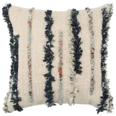 Memory Foam Pillows for Neck Support20"x20" Oversize Striped Decorative Filled Square Throw Pillow Dark Blue - Rizzy Home Memory Foam Pillows for Neck Support20"x20" Oversize Striped Decorative Filled Square Throw Pillow Dark Blue - Rizzy Home