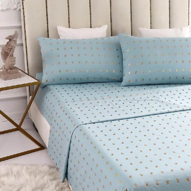 Hypoallergenic Silk Sheets for Sensitive SleepersLauren Taylor- Metallic Print MF Sheet Set Hypoallergenic Silk Sheets for Sensitive SleepersLauren Taylor- Metallic Print MF Sheet Set