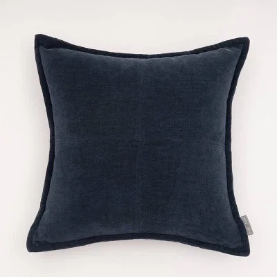 Memory Foam Pillows for Neck SupportNew - 18"x18" Lambent Chenille Square Throw Pillow Navy - Evergrace Memory Foam Pillows for Neck SupportNew - 18"x18" Lambent Chenille Square Throw Pillow Navy - Evergrace