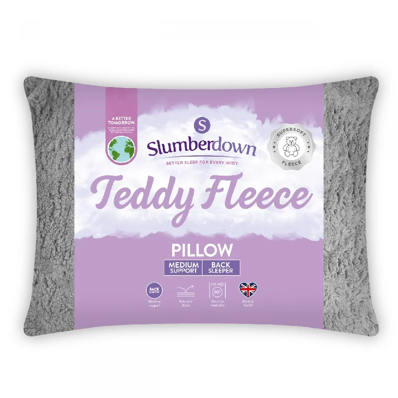 Feather Pillows for a Luxurious SleepTeddy Fleece Medium Support Pillow