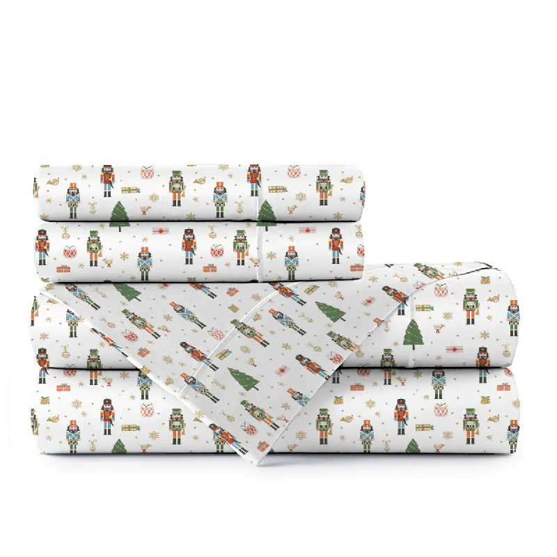 Jersey - Knit Sheets for a Comfortable and Casual BedPortland Place Cotton Percale Printed Easy Fit Sheet Set