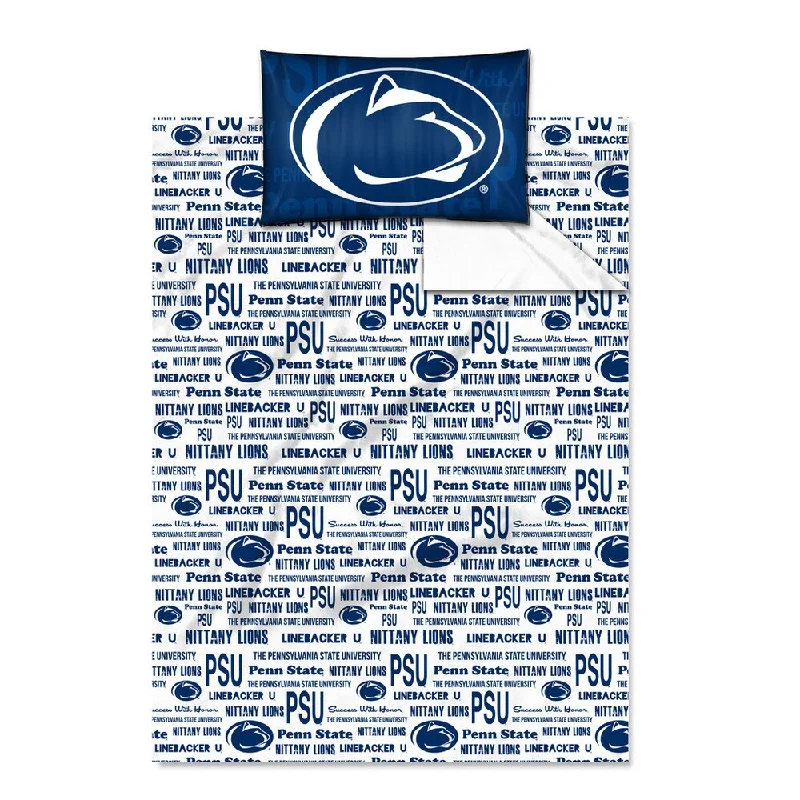 Linen - Cotton Blend Sheets for a Natural and Versatile OptionCOL 820 Penn State 'Anthem' Twin-size Sheet Set Linen - Cotton Blend Sheets for a Natural and Versatile OptionCOL 820 Penn State 'Anthem' Twin-size Sheet Set
