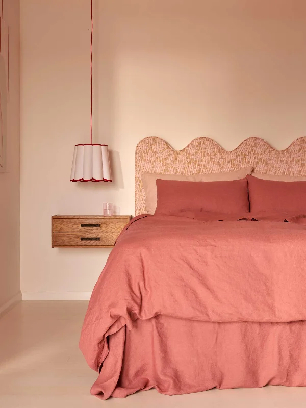 California king - size duvet covers for the extra - long and wide California king beds100% Linen Duvet Cover in Vintage Pink California king - size duvet covers for the extra - long and wide California king beds100% Linen Duvet Cover in Vintage Pink