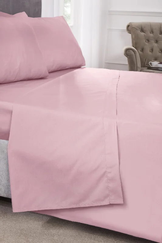 Tie - closure duvet covers with fabric ties for a more decorative and adjustable option180 Thread Count Percale Duvet Set in Pink Tie - closure duvet covers with fabric ties for a more decorative and adjustable option180 Thread Count Percale Duvet Set in Pink